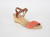 Womens Timberland Sibbern A1BA5 Coral Leather Strap Casual Wedge Summer Sandals